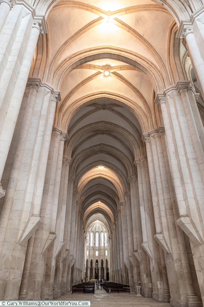 The nave, Monastery of Alcobaça, Portugal