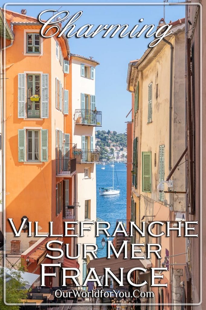 The pin image for our post - 'Charming Villefranche-sur-Mer, France'