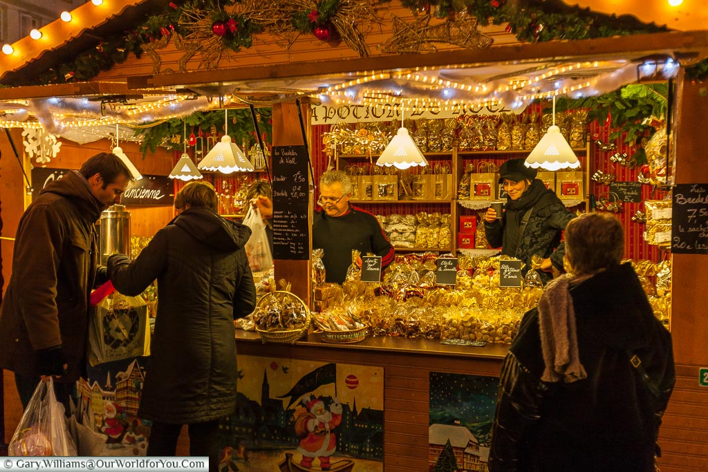 Enjoy our wares at the Christmas market, Strasbourg, France