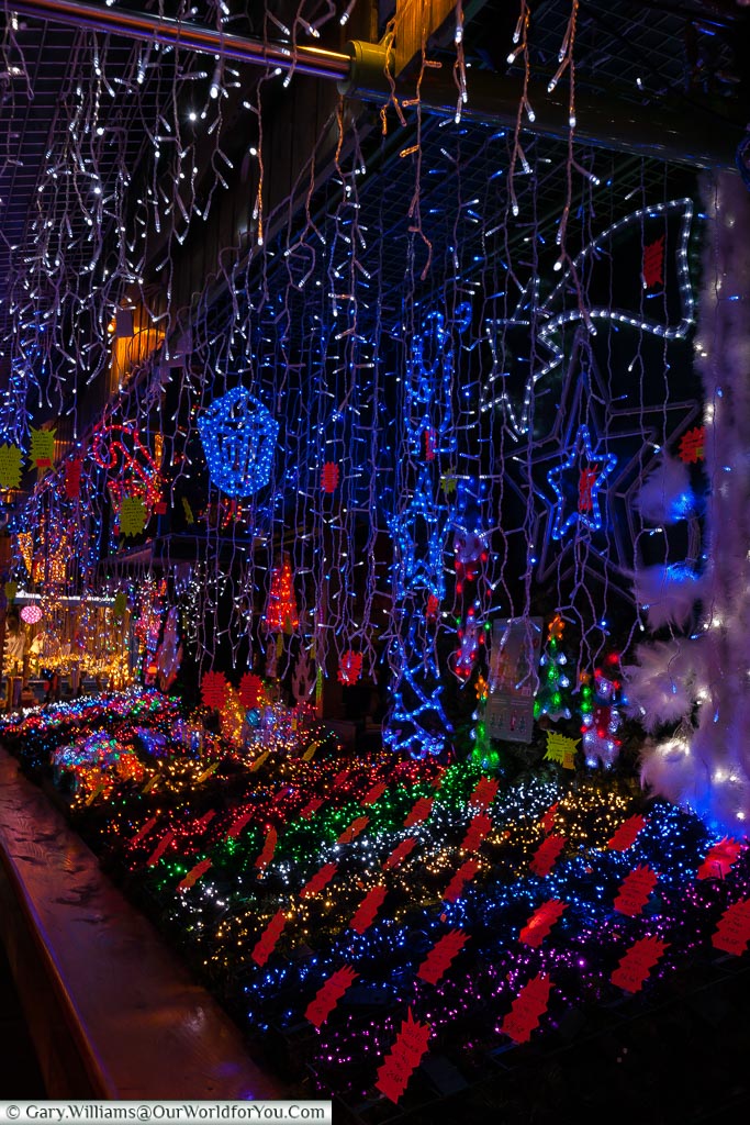 Full of lights at the Christmas markets, Strasbourg, France