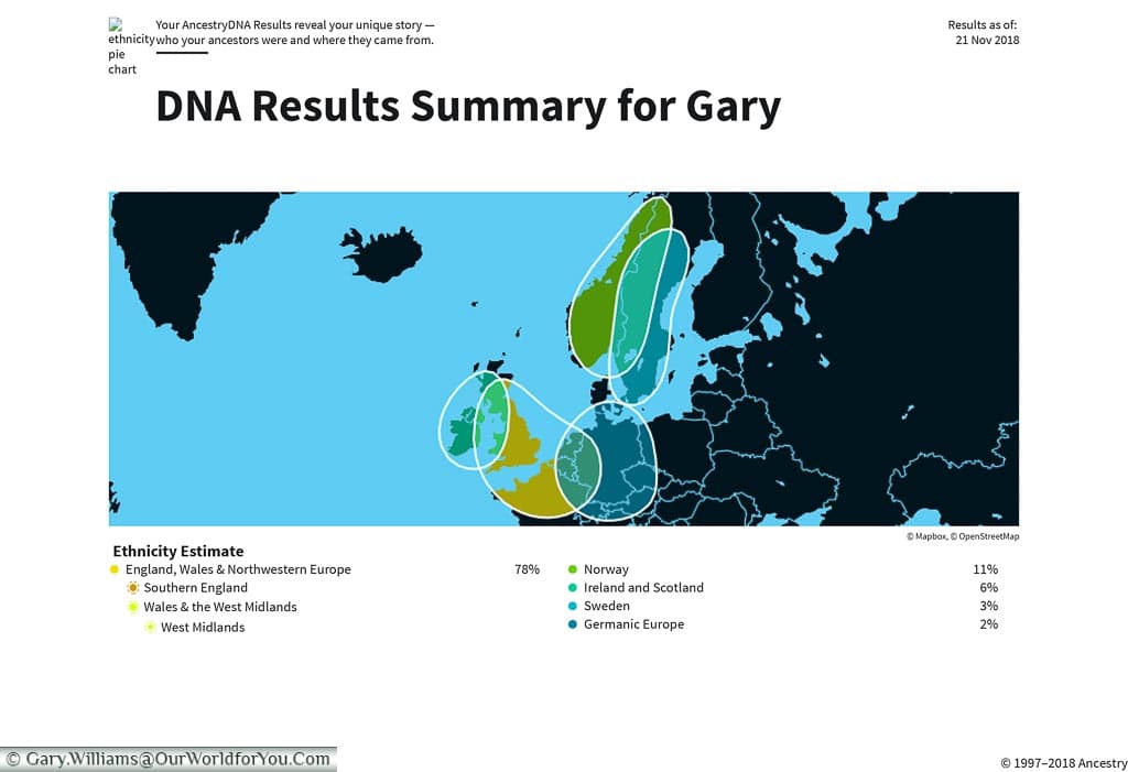 Gary - Ancestry DNA Results