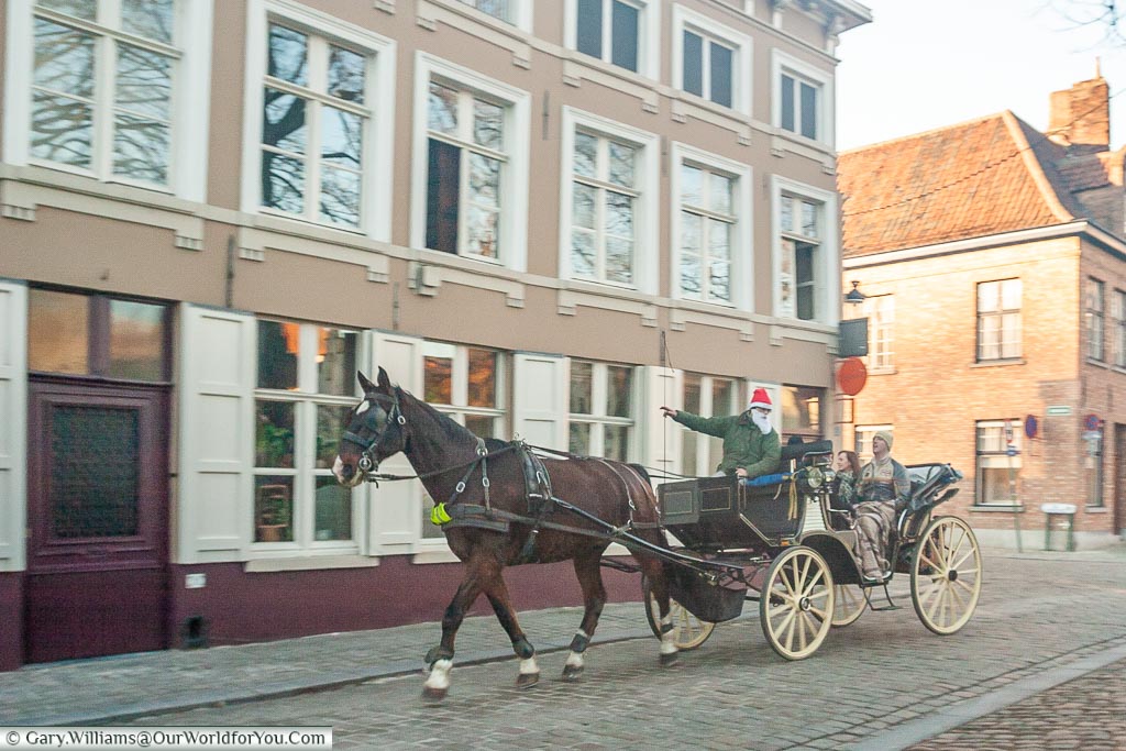 A horse & carriage, Bruges, Belgium