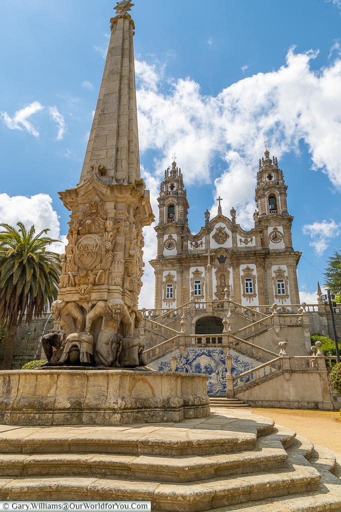 Getting closer to Our Lady of Remedies, Lamego, Portugal
