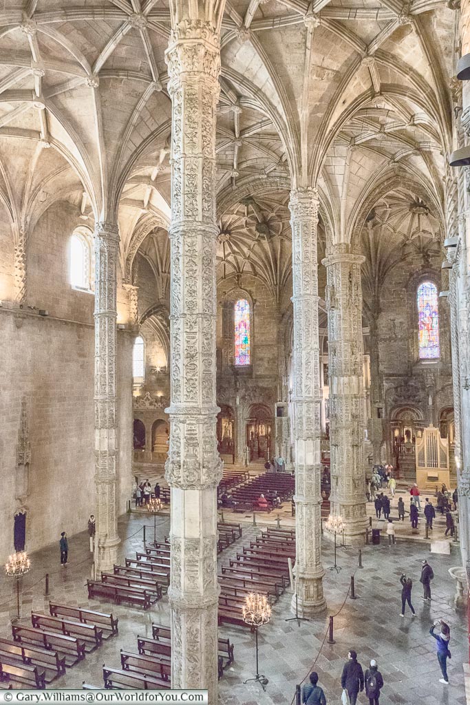 Inside the Santa Maria Church, Lisbon, Portugal