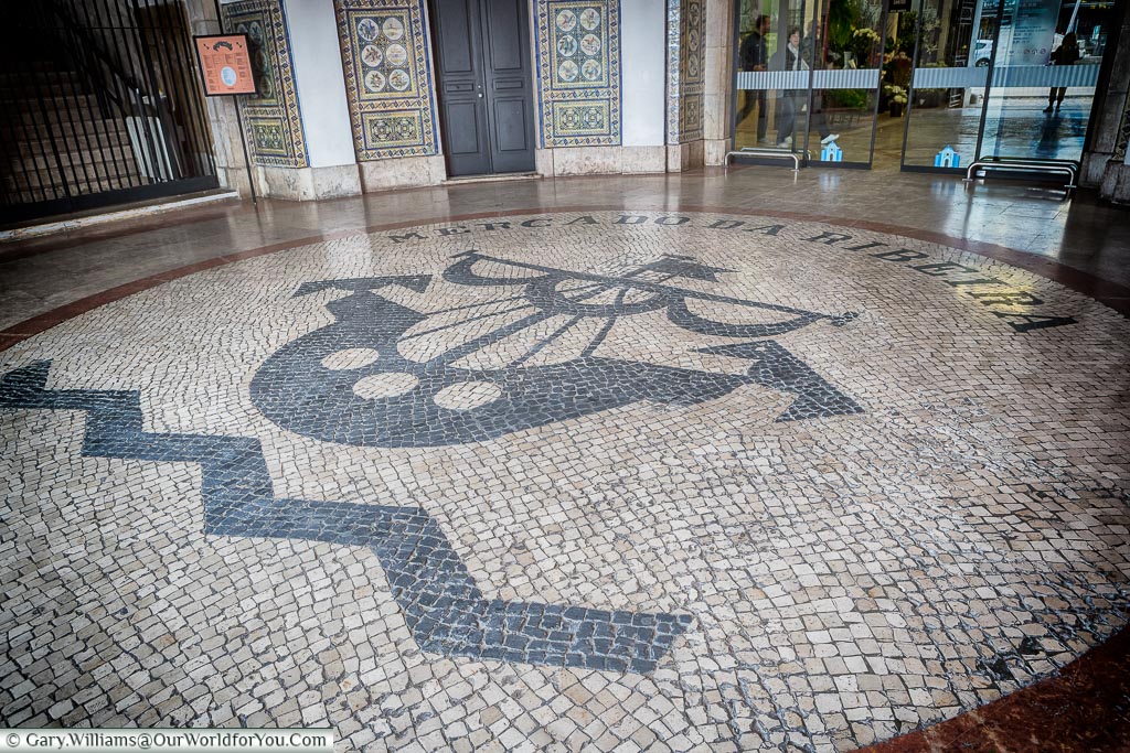The entrance to the Mercado da Ribeira, Lisbon, Portugal