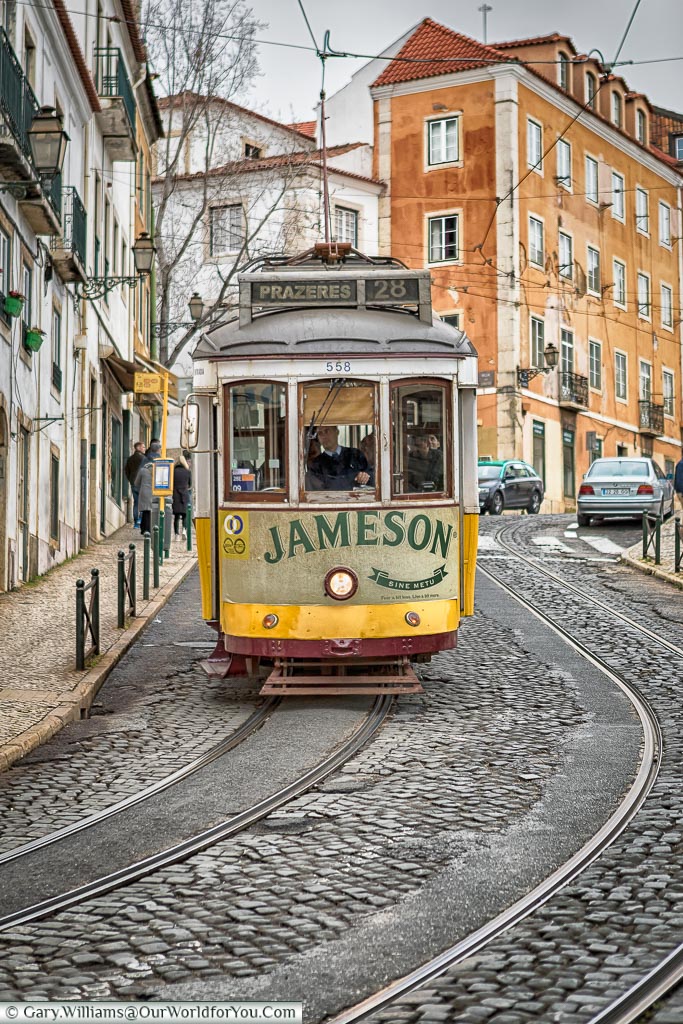 The Jameson's Tram 28, Lisbon, Portugal