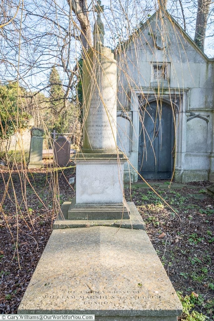 The grave of William Marsden, West Norwood Cemetery, London