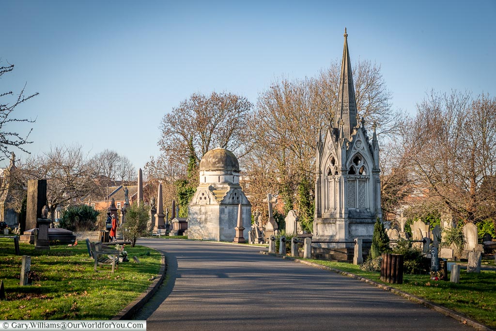 The mausoleum of James William Gilbart, West Norwood Cemetery, London