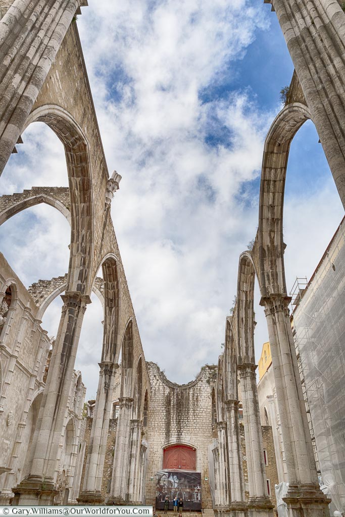 The remains of the Carmo convent, Lisbon, Portugal