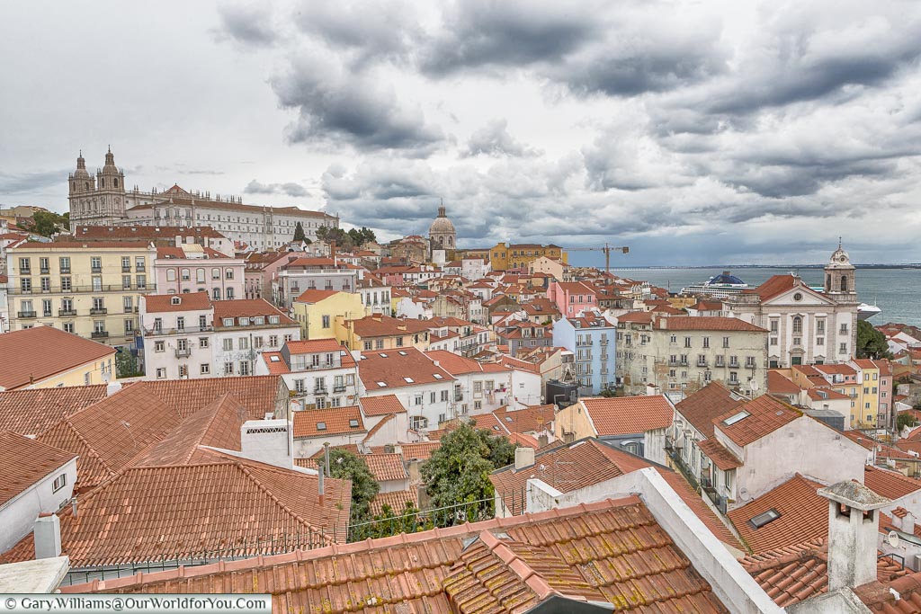 The view from Portas Do Sol, Lisbon, Portugal