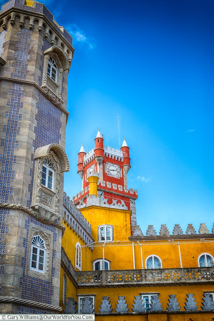 Vibrant colours, The Palace of Pena, Sintra, Portugal