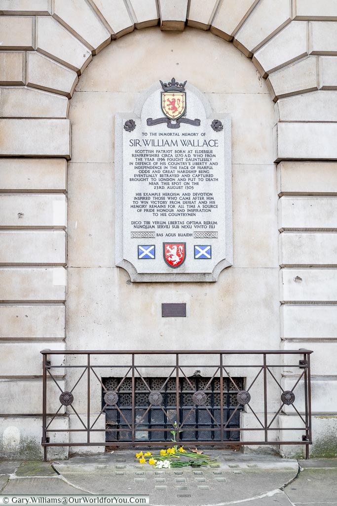 William Wallace Memoria, Smithfield, London, England, UK