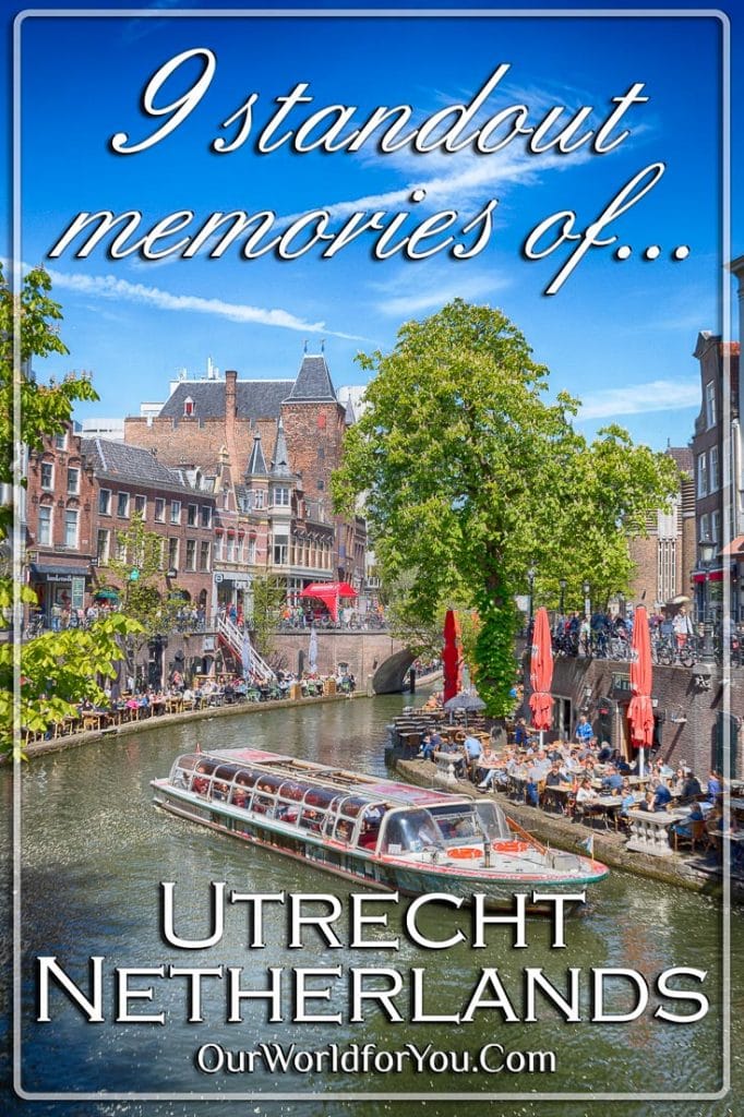 A tour boat on the canal, Utrecht, Holland, Netherlands - Pinter
