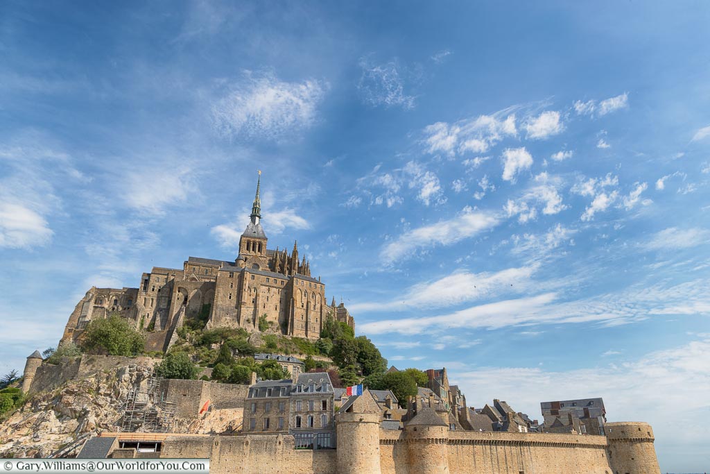 The view of Mont-Saint-Michel, Normandy, France