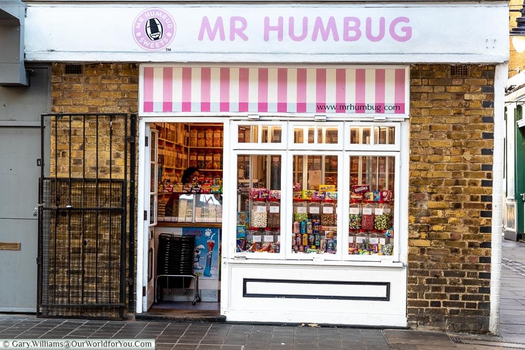 Mr Humbug - Tradtional Sweetshot, Greenwich Market, Greenwich, London, England, UK