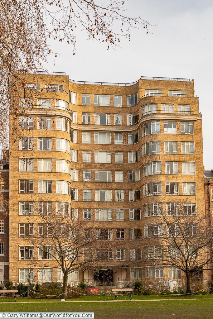 The Art Deco Florin Court building in Clerkenwell that doubles as ‘Whitehaven Mansions’ in Poirot