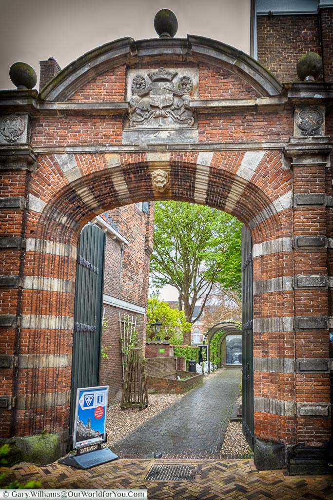The entrance to Flora's Hof, Utrecht, Holland, Netherlands