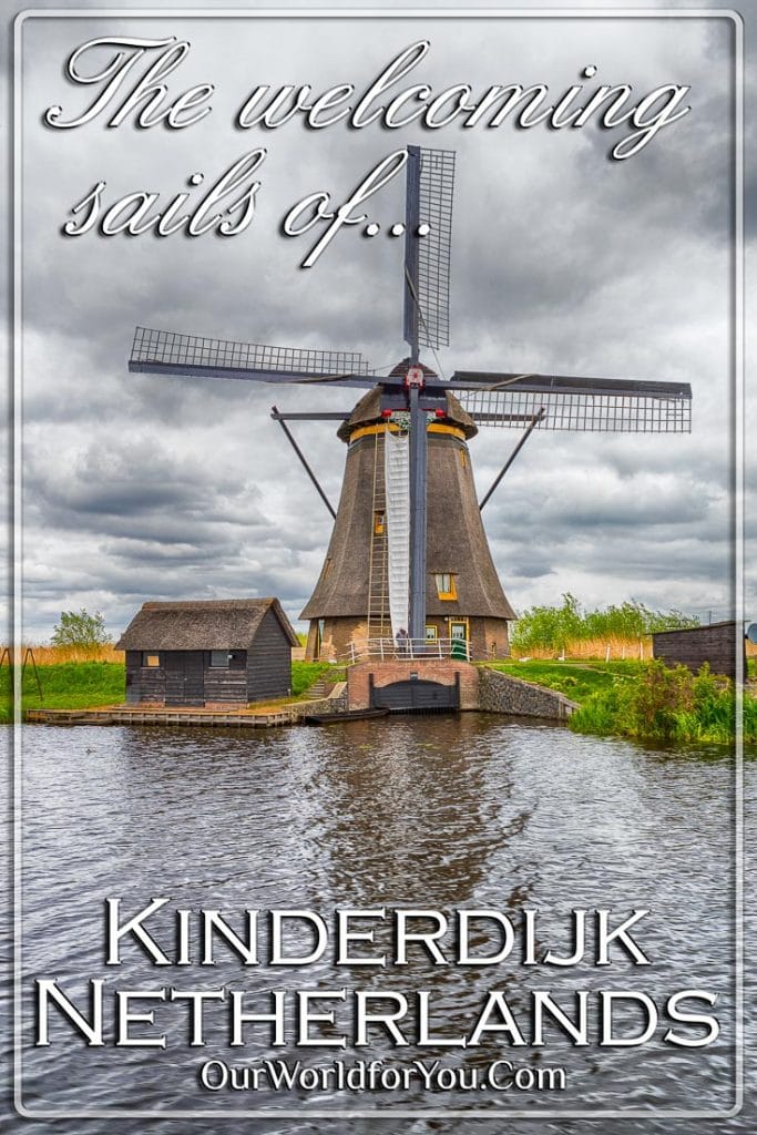 One of the windmills at Kinderdijk, Holland, Netherlands