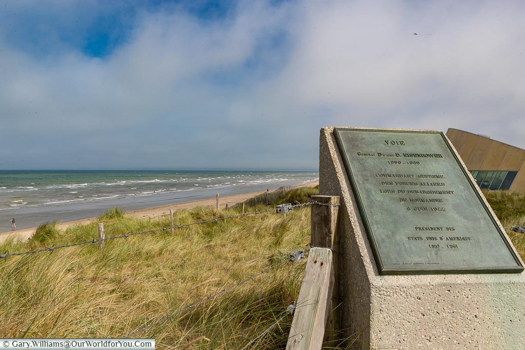 Lookout over Utah Beach, Normandy, France