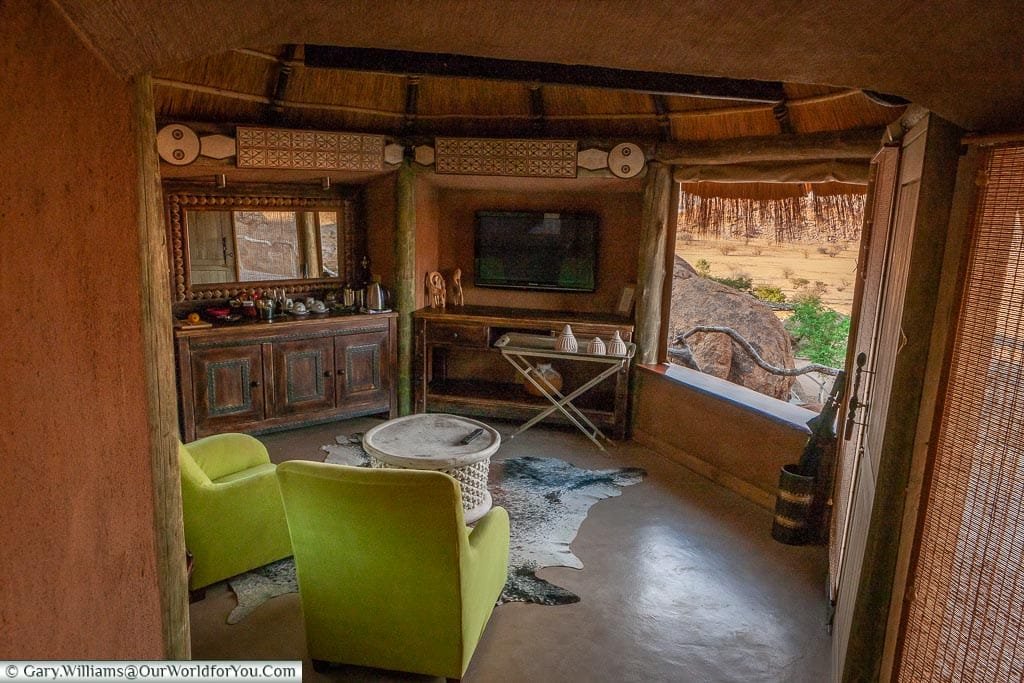 Our Safari Lodge at Camp Kipwe, Namibia, Africa