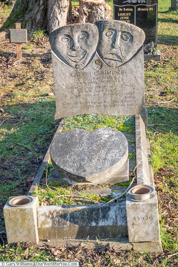 The Calvin G Simpson grave, Nunhead Cemetery, London, England, UK