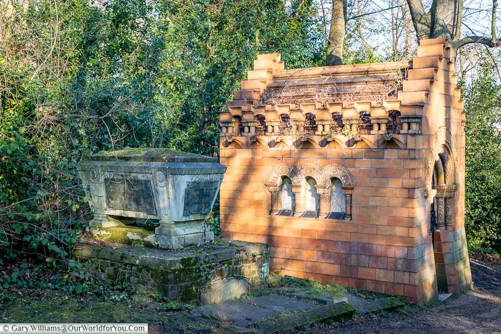 The Stearns mausoleum, Nunhead Cemetery, London, England, UK