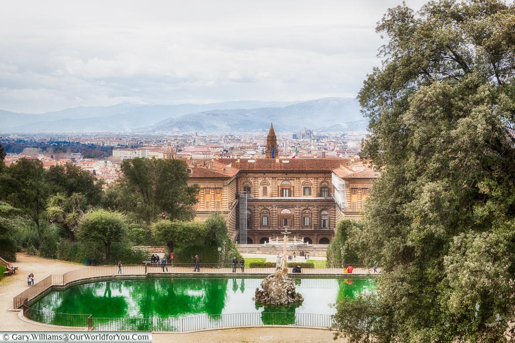 The view from the Boboli Gardens , Florence, Tuscany, Italy