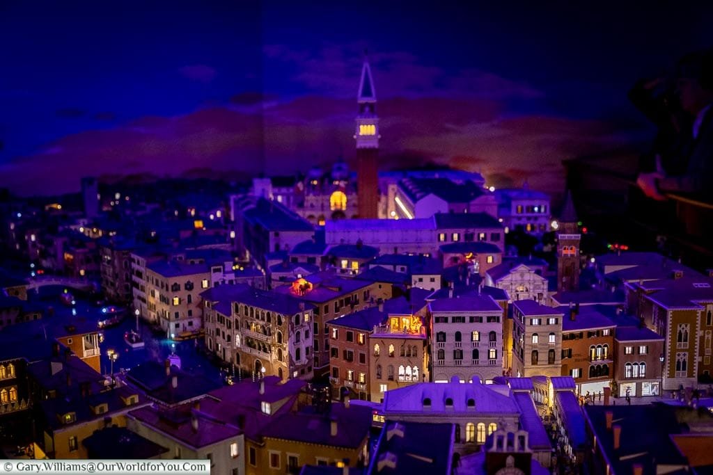 Venice at night, Miniatur Wunderland, Hamburg, Germany