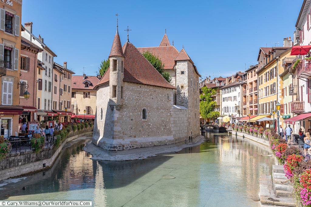 The Palais de l'Isle in Annecy, France