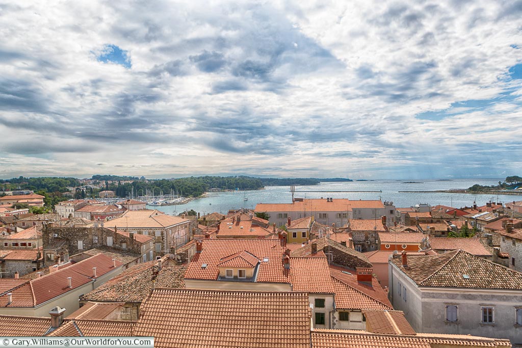 The view from the bell tower, Poreč, Croatia