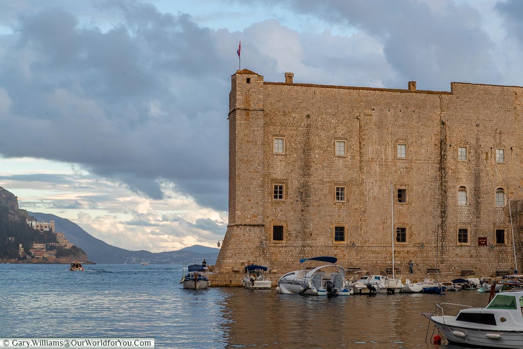 View from the old port of Dubrovnik, Croatia