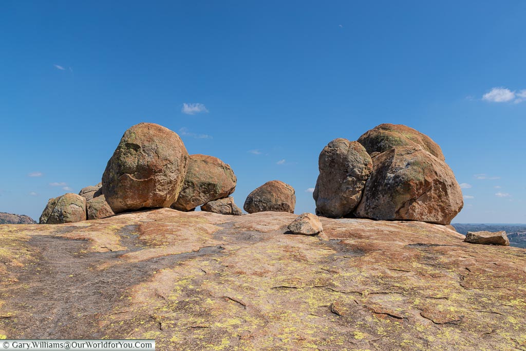 A collection of granite boulders at World’s View in Matobo National Park.