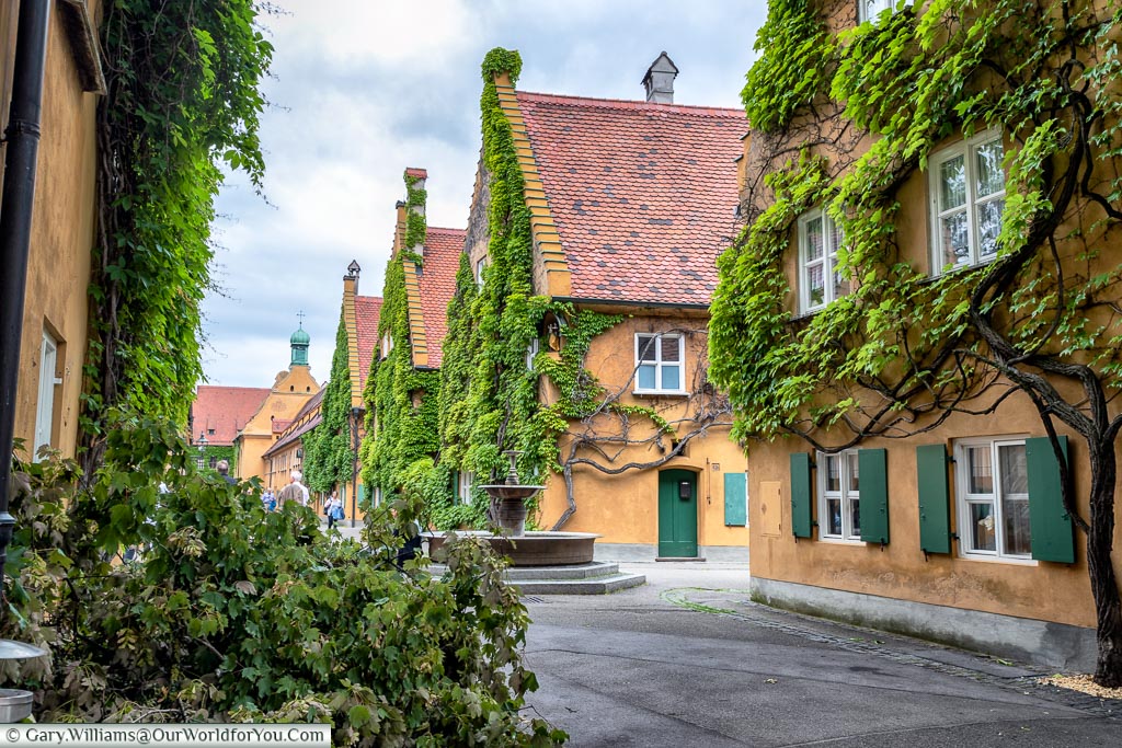 A view along Herrengasse in the Fuggerei