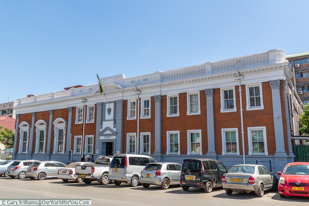 A colonial-era building that was once the Constitutional Court and Supreme Court of Zimbabwe.
