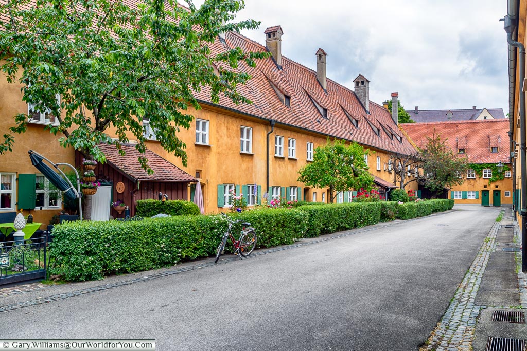 A street view of the Fuggerei.