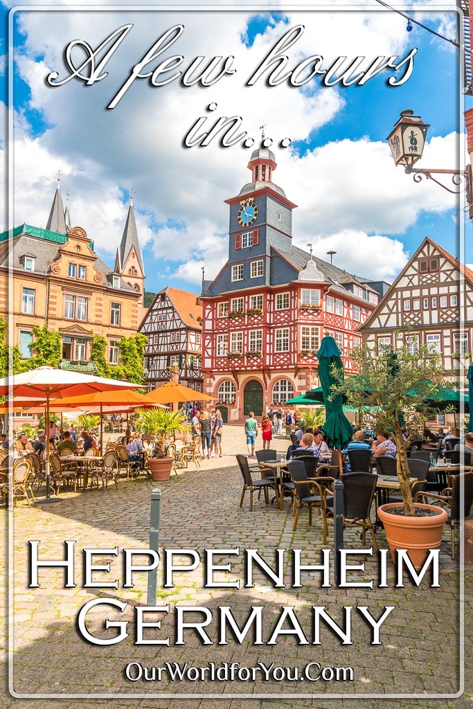 The Pin image for our post - 'A few hours in Heppenheim, Germany'
