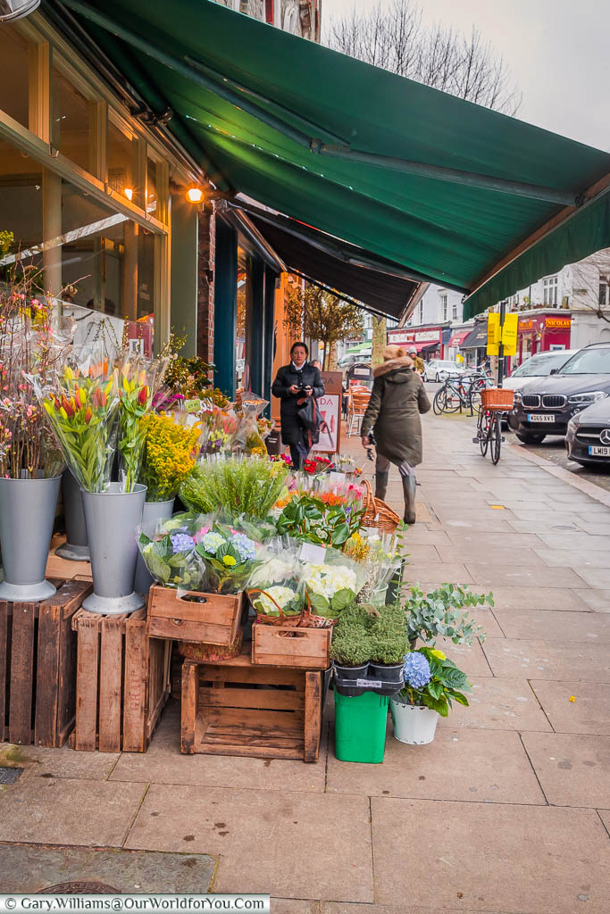 A florist's shop in Regent’s Park Road, Primrose Hill