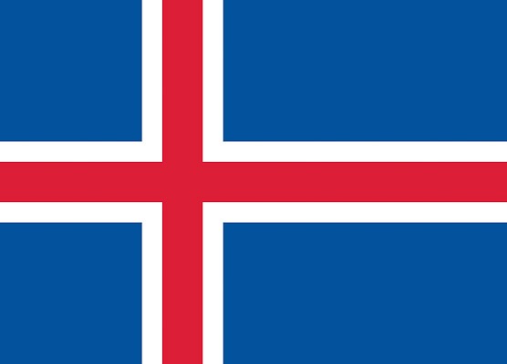The flag of Iceland