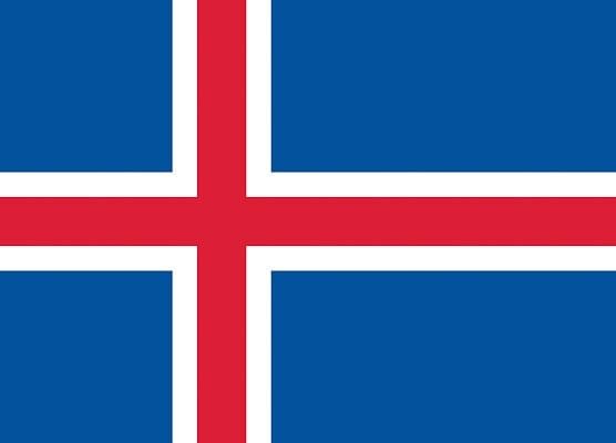 The flag of Iceland