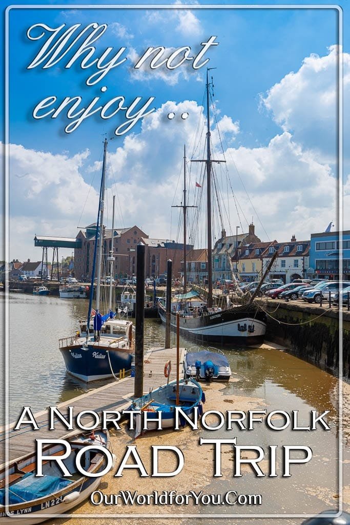 The Pin Image for our post - 'The North Norfolk road trip'