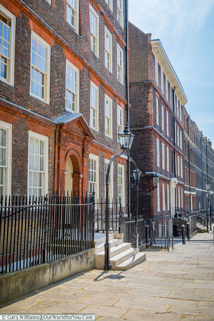 The four-storey terraces building of Middle Temple that provide offices to barristers from the Inns of Court