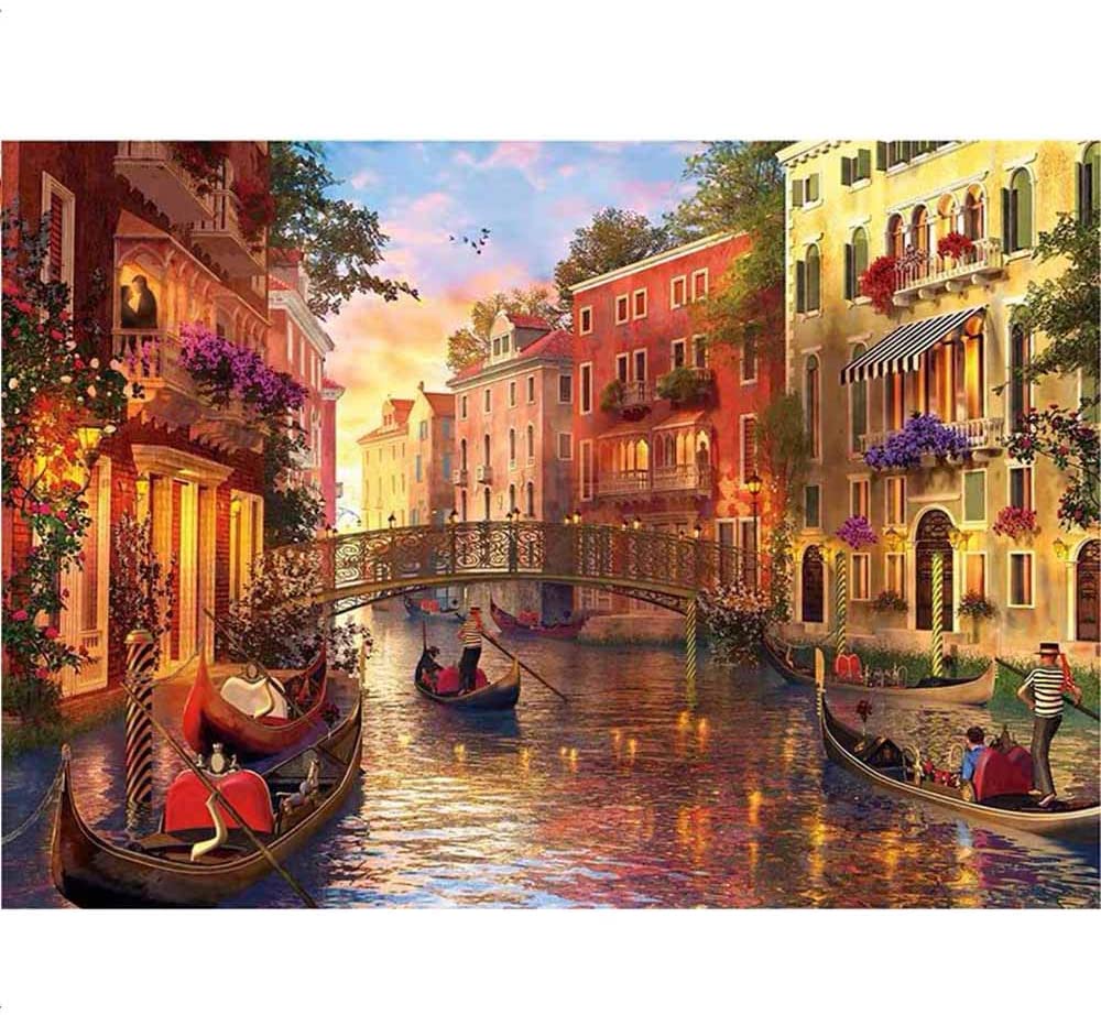 1000 Piece Venice Water City Jigsaw_