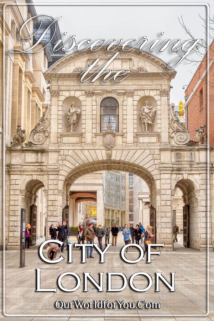 The pin image for our post - 'Discovering the City of London, UK'