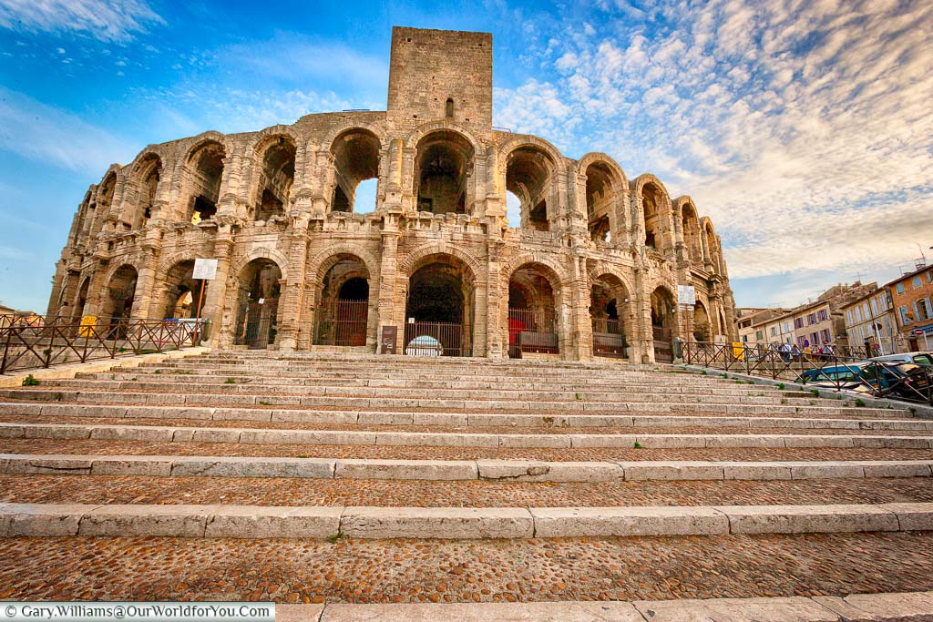 The Roman Amphitheatre in Arles, Provence, France