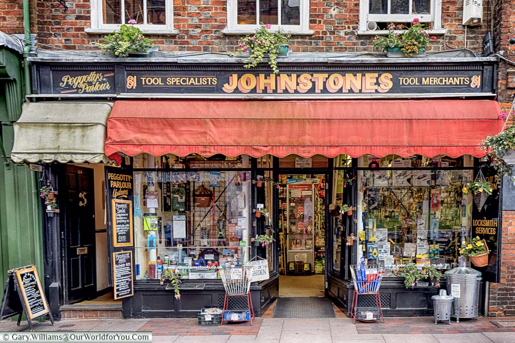 Johnstones, a traditional shop in Rochester High Street that specialises in tools and hardware.