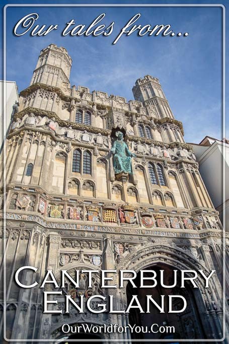 The Pin image from our post - 'Our Tales from Canterbury, Kent, England'