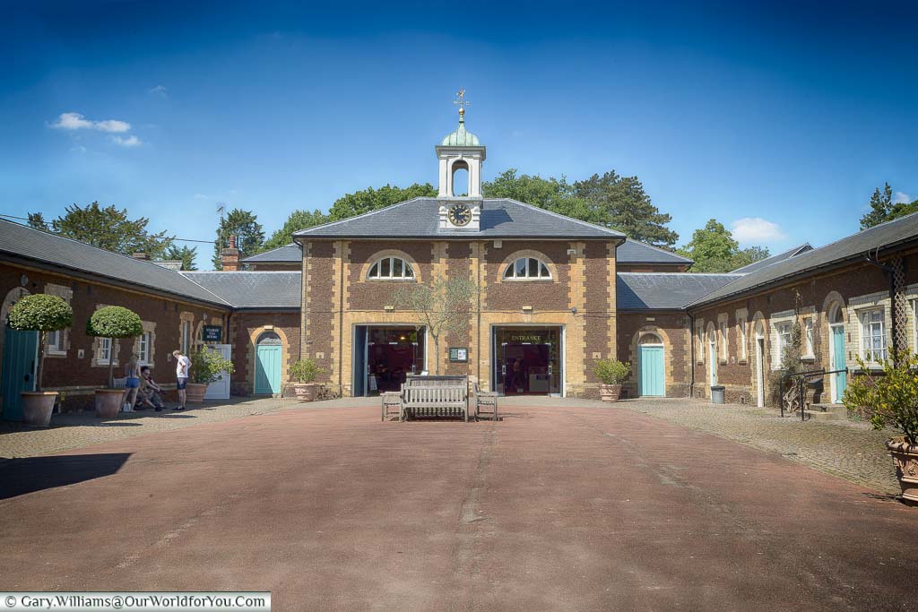 The courtyard of the former stables, that is now home to Sandringham Museum in the grounds of the royal residence.