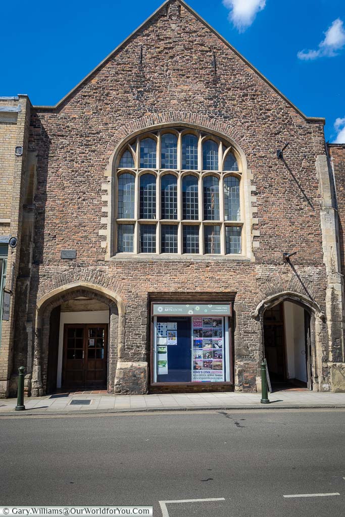 The 15th Century Brick-built St George’s Guildhall which is now a Theatre in King's Lynn, Norfolk