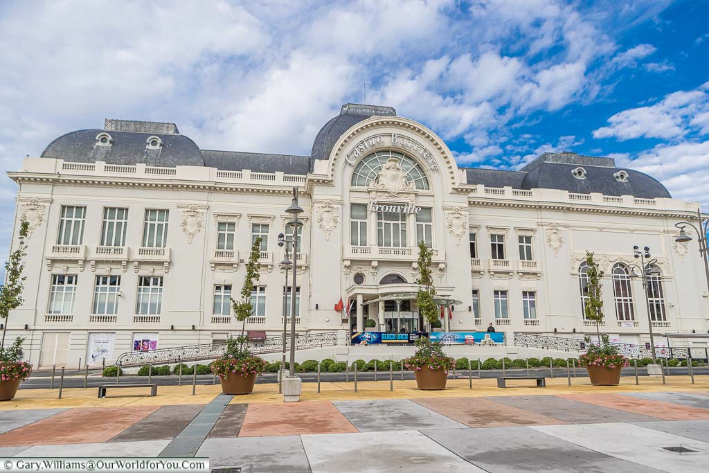 The elegant French colonial style Casino at Trouville, on the Normandy coast, built at the turn of the 20th century.