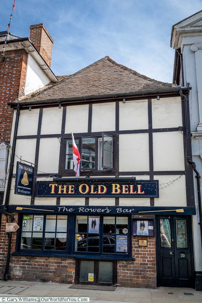 The historic Old Bell pub in the centre of Henley-on-Thames